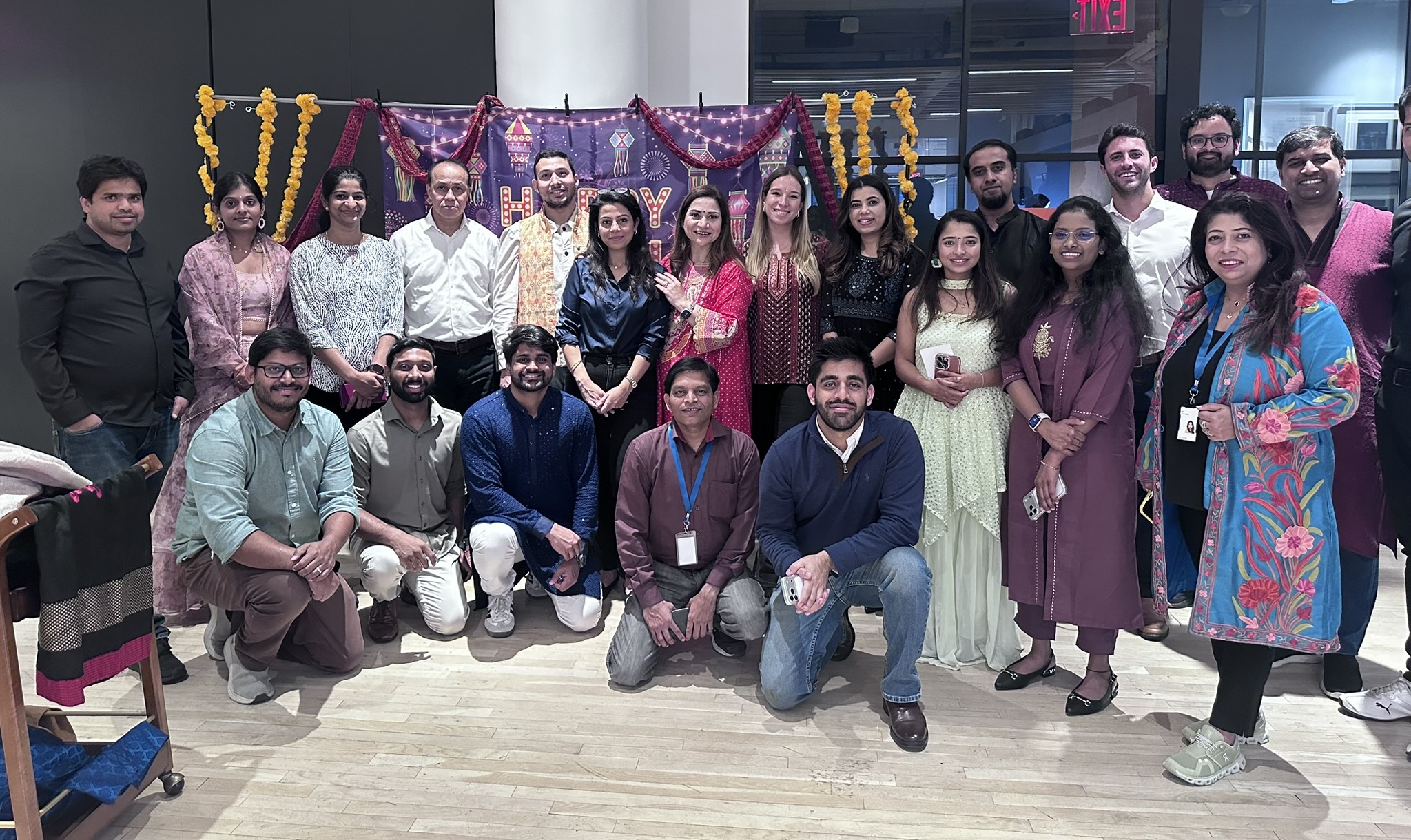 More of our team gathering for Diwali